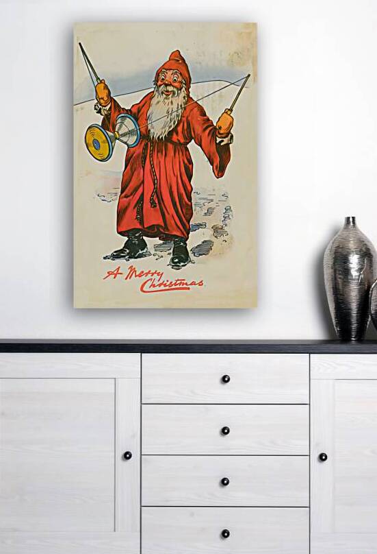  vintage traditional christmas card   by Steve Painter