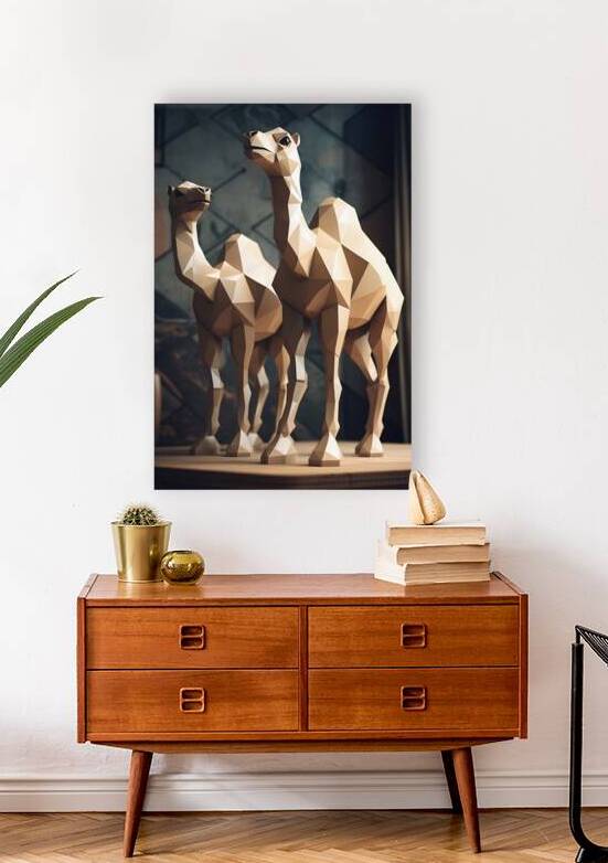 Camel Low Poly Art Digital Prints & Wall Decor . by bytecreative