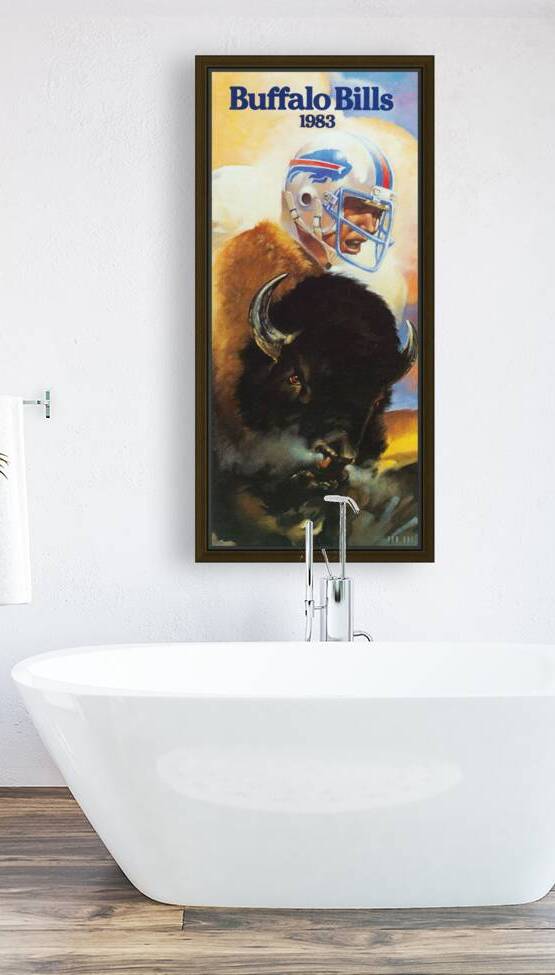 2024 Labor Day Sale Buffalo Bills Throwback Art 1983  by Row One Brand