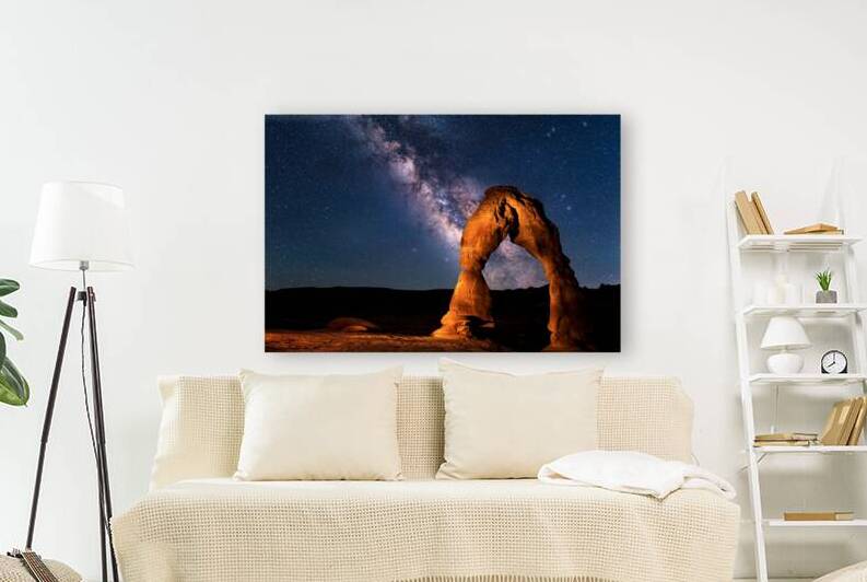 Delicate Arch Below the Solar System by Gary M Slane