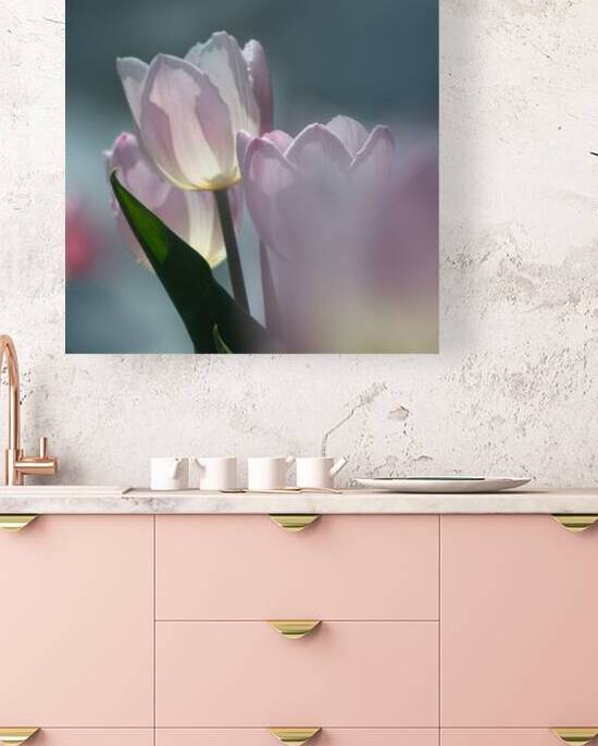 Pale Pink Tulips I by Joan Han