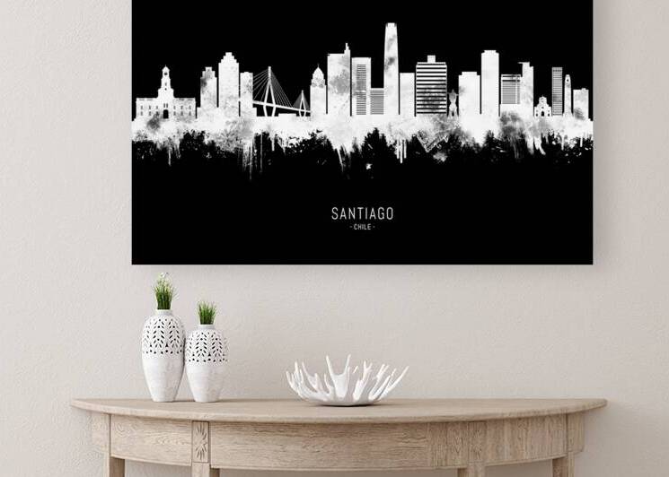 Santiago Chile BW by Towseef Dar