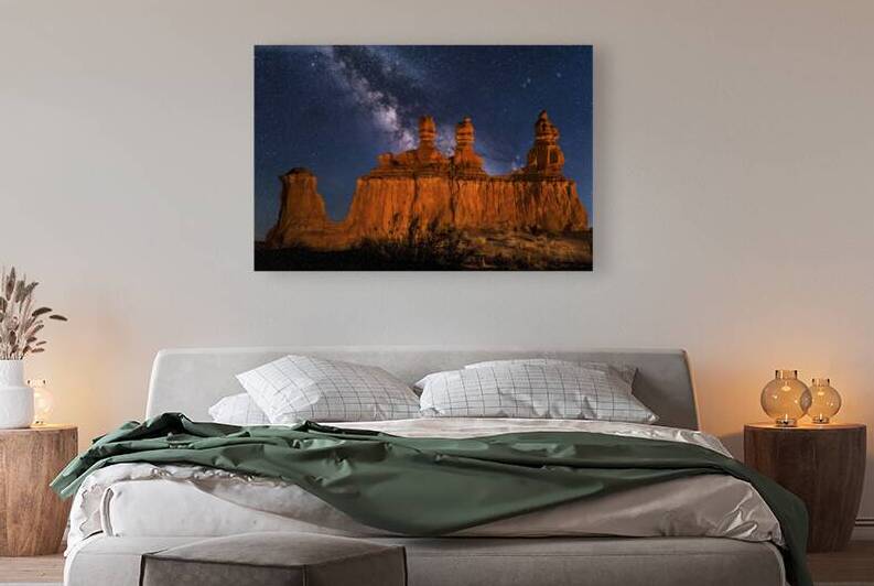 Milky Way over Three Sisters by Gary M Slane