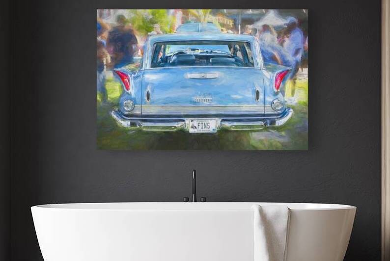 1961 Blue Chrysler Town And Country New Yorker Hardtop Wagon X1 2 by Rich Franco