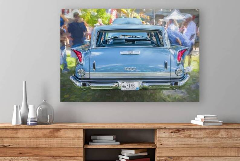 1961 Blue Chrysler Town And Country New Yorker Hardtop Wagon X1 5 by Rich Franco