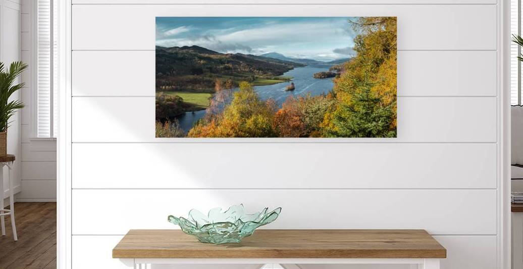 Loch Tummel at Autumn by Dave Bowman