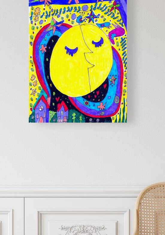 Abstract Doodle Moon by Catriona Roberts Nature Photography and Designs