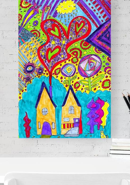 Abstract Doodle Happiness by Catriona Roberts Nature Photography and Designs