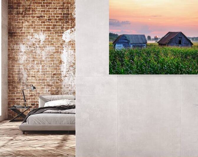 Daybreak Over the Farm by Andy Crawford