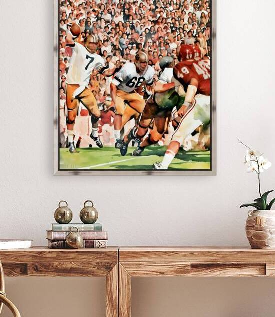 1971 Colorado vs. Oklahoma Football Art by Row One Brand