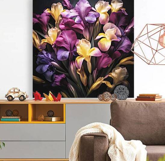 Colourful Irises in Full Bloom by Thea Menagh