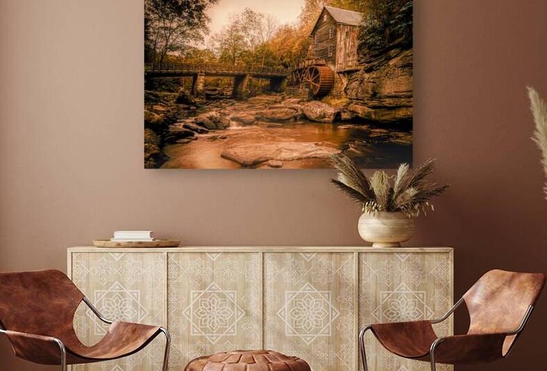 West Virginia Old Mill in Autumn by Norma Brandsberg Photography