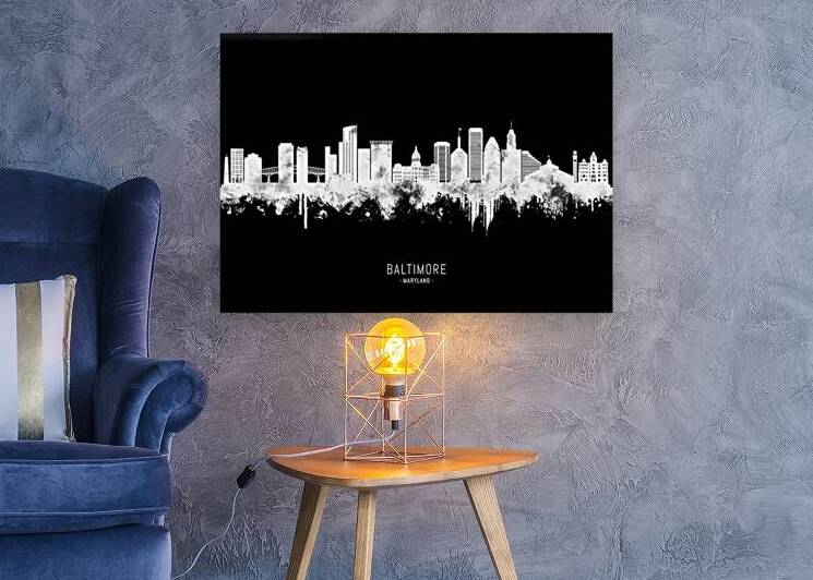 Baltimore Maryland BW by Towseef Dar