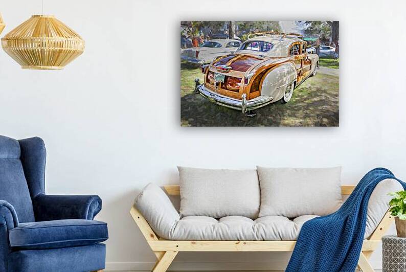 1947 Tan Chrysler Town And Country Sedan 4 Door X1 4 by Rich Franco