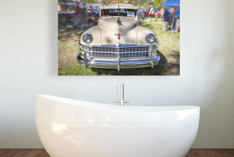 1947 Tan Chrysler Town And Country Sedan 4 Door X1 8 by Rich Franco