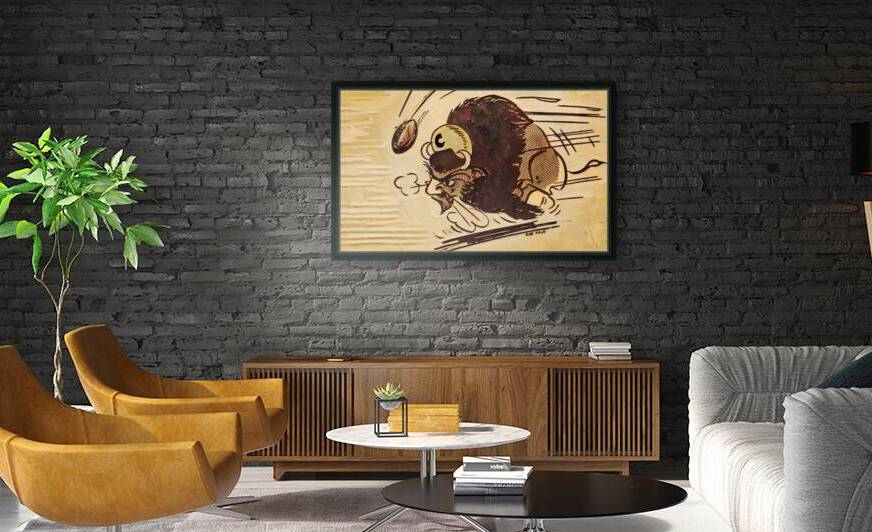 1957 Colorado Buffalo Art by Bob Hale by Row One Brand