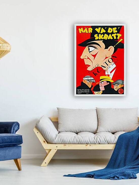 Here Comes the Laughs  Buster Keaton by Vintage Poster Prints