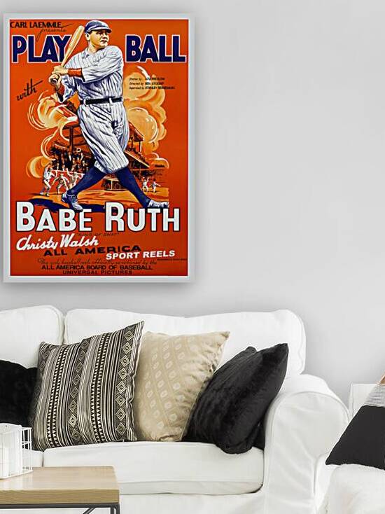Babe Ruth Play Ball by Vintage Poster Prints