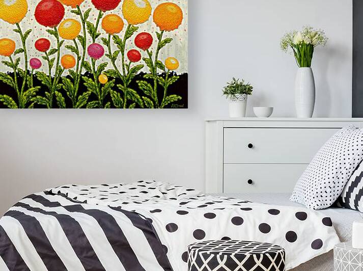 Chrysanthemums by Barbara K Spraul