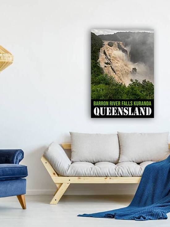 Barron Falls Queensland Australia  by Vintage Poster Prints