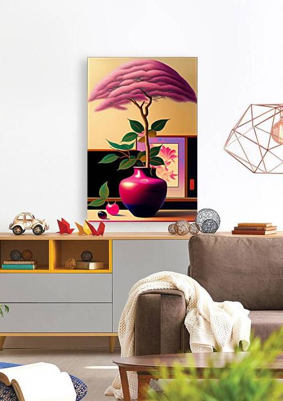 japanese ikebana print zen subtle and refined dee by Modern art