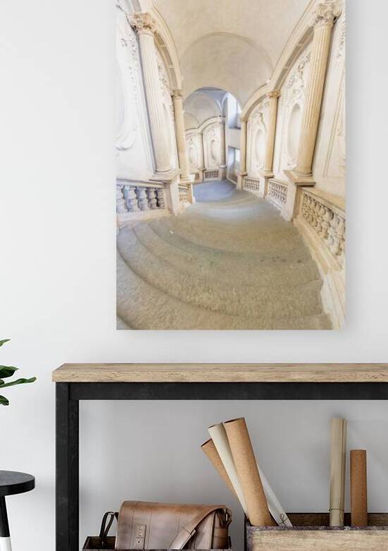 Turin Italy - Circa January 2022: luxury marble staircase. Anti by Paolo Modena