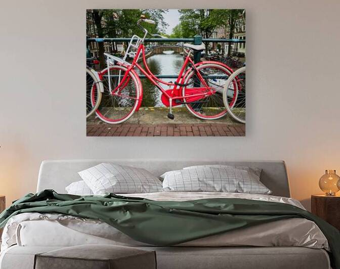 Red Bike Amsterdam by Malcolm Cutchin Photography