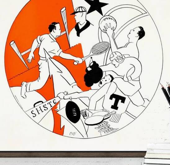 Early 1900s Sam Houston State Teachers College Art by Row One Brand