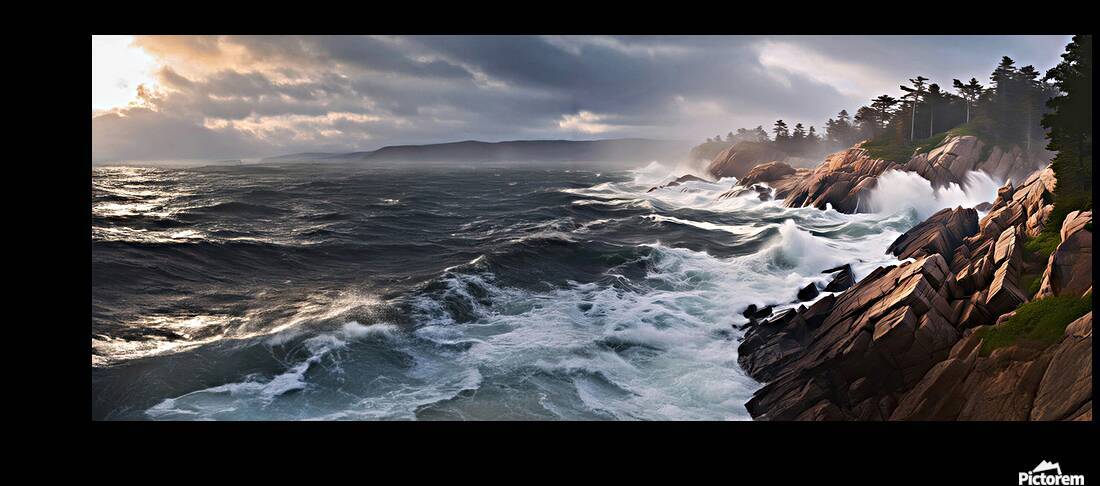 Atlantic Storm Off The Maine Coast by Frank Wilson