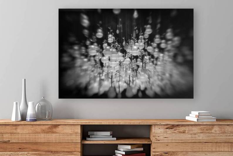 Light’s Luminous Dance in Black and White  by Kathleen Reed