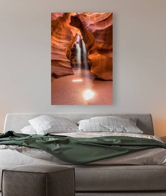 Beams in Antelope Canyon by Andreas Wonisch