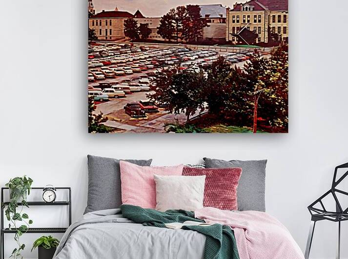 1960s kansas state university campus art by Row One Brand