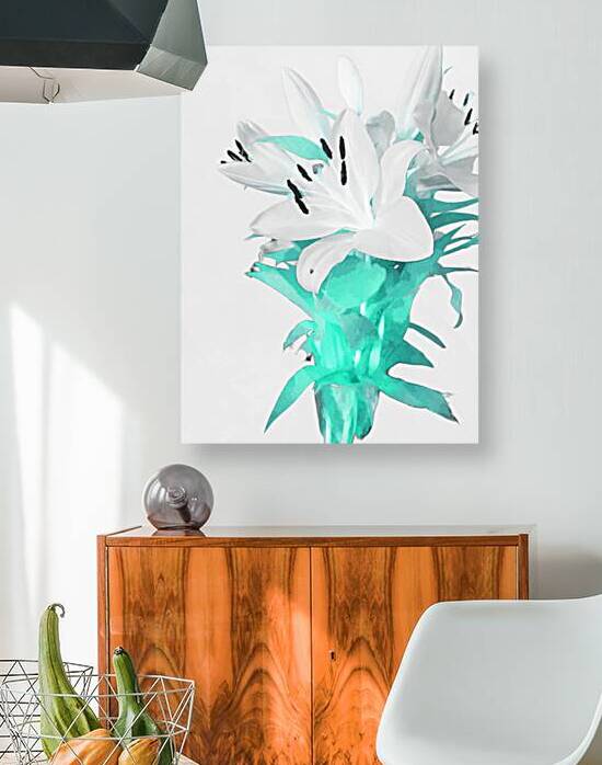 Abstract White Lilies by Catriona Roberts Nature Photography and Designs