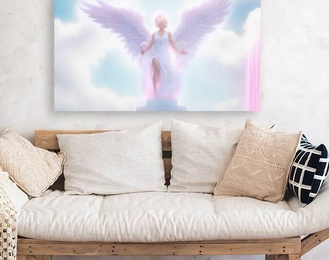 painted angel by Winston Lloyd