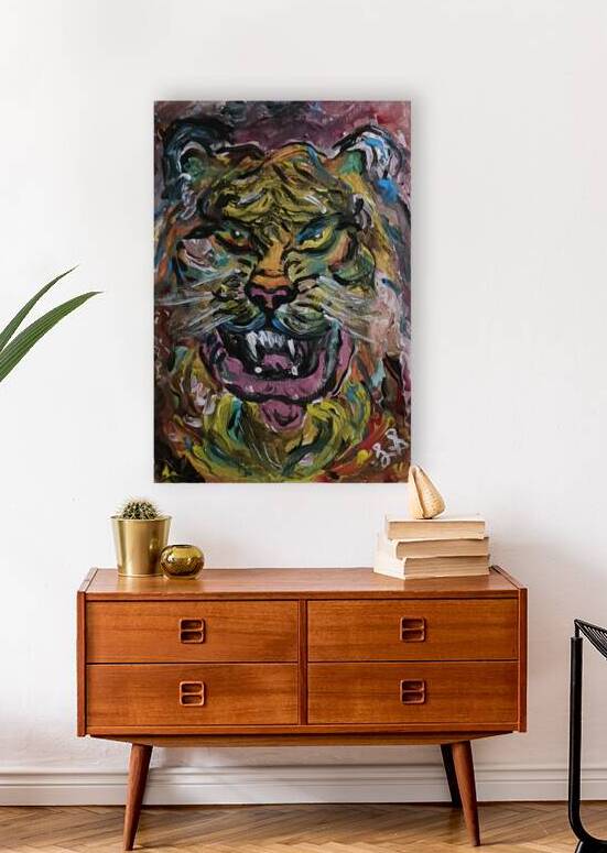 20240917 094150 psychedelic big cat by Lawrence Silver Art