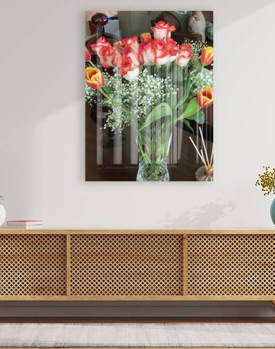 The Arrangement Roses and Tulps  by WRR