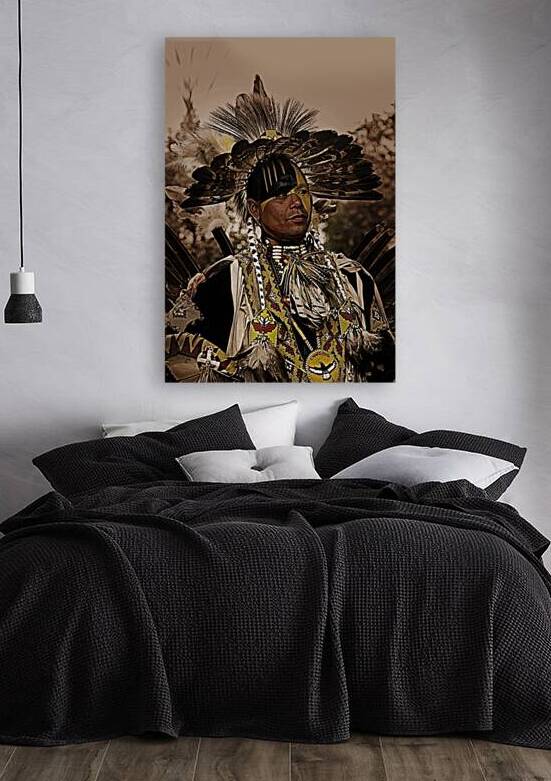 Charging Eagle - Sepia Collection by Michael W Rutherford