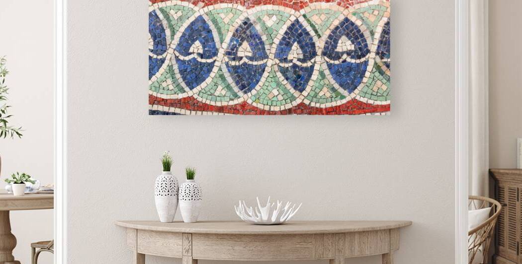 Mosaic detail design in the Neonian Baptistery located next to  by Paolo Modena