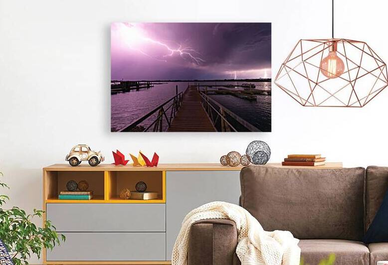 Lightning Storm Over Martinez Lake: Yuma AZ by Shallowshark