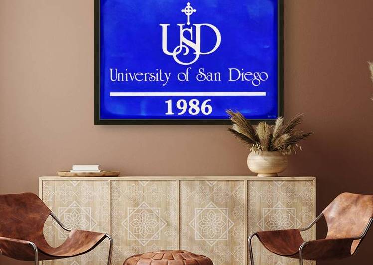 1986 University of San Diego Art by Row One Brand