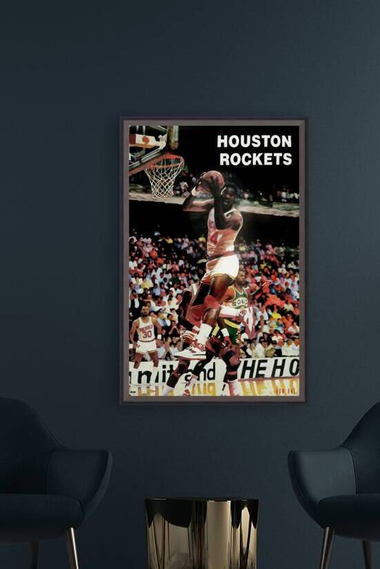 1987 hakeem olajuwon houston rockets by Row One Brand
