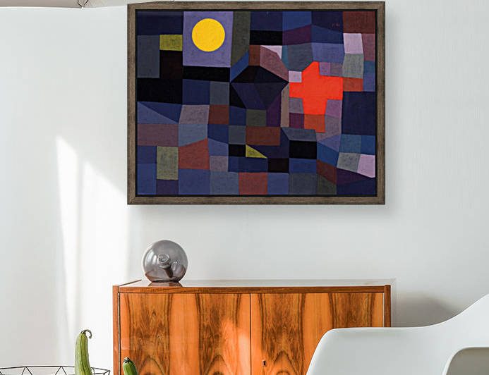 Fire at the full moon by Paul Klee