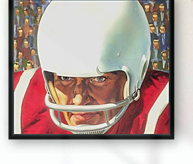 1976 football player art by Row One Brand