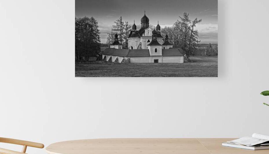 Pilgrimage Church of the Holy Trinity - Bohemia - BW by KarelStellnerPhoto