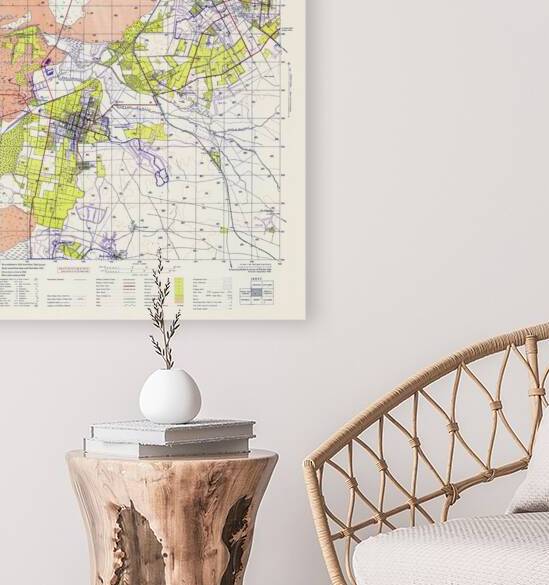 1942 Map of Hadera – Historic British Mandate-Era Survey Chart of a Coastal Town in the Holy Land Showing Infrastructure and Regional Layout by History In Your Home