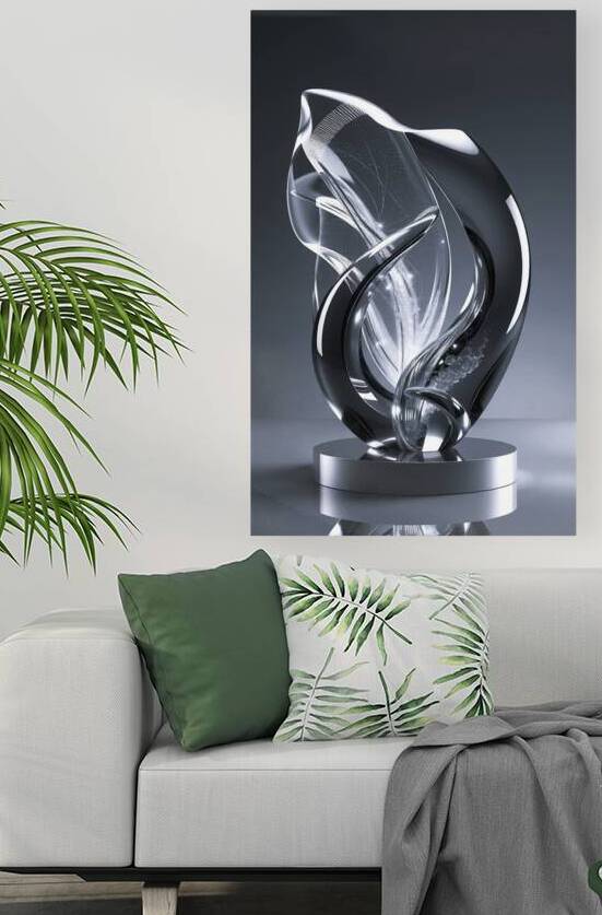 Abstract Sculpture  1 BW  by Byron Johnson