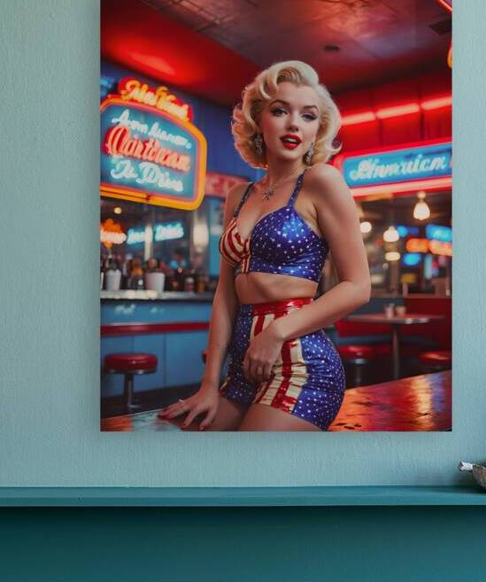 AI Art Pop Art Superstars Marilyn Monroe 6 by TOPARTGALLERY