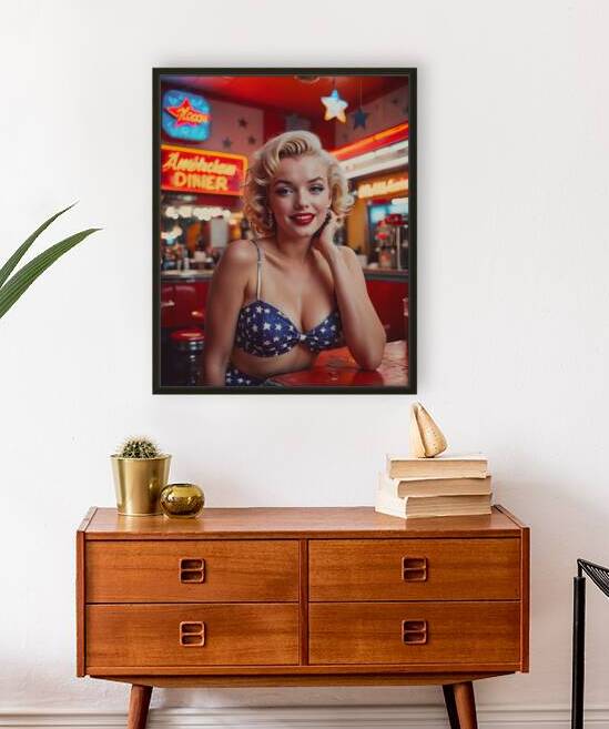AI Art Pop Art Superstars Marilyn Monroe 7 by TOPARTGALLERY