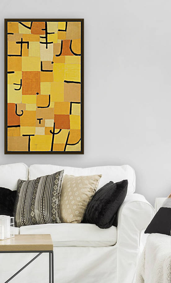 Characters in yellow by Paul Klee