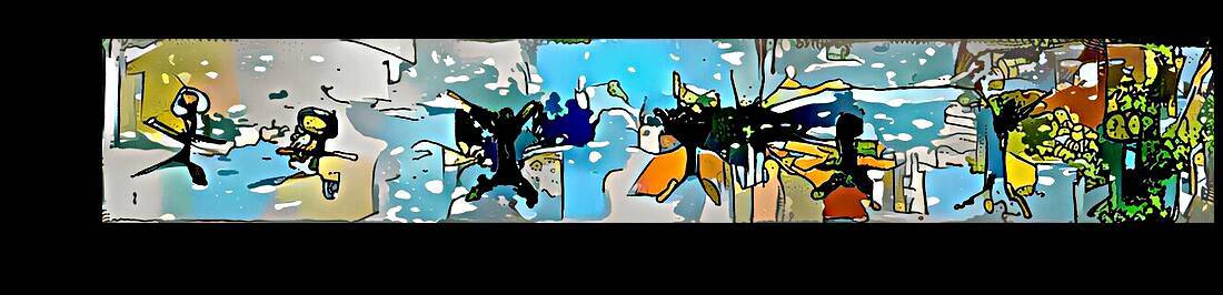 In a bustling city of men by Luciano